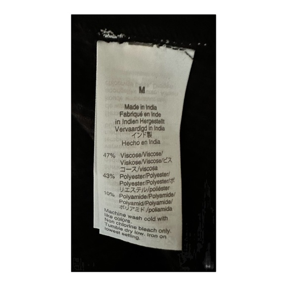 Madewell Black Ruffle Long Sleeve Top Women’s Size M - Picture 8 of 8